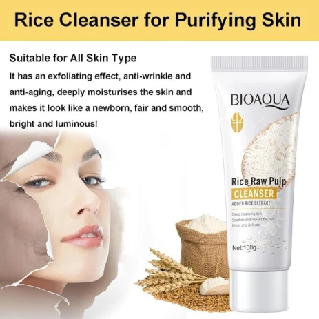 Bioaqua Rice Raw Pulp Cleanser